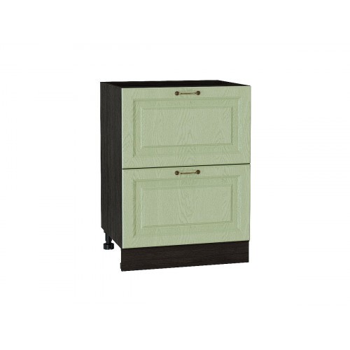 816*600* Шкаф нижний с 2-мя ящиками Ницца Дуб оливковый Graphite